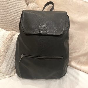 Matt & Nat Black Vegan Leather Backpack